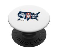 ONE NATION PIT UNDER BULL Patriotic Bully Dog Flag Vibe PopSockets Adhesive PopGrip