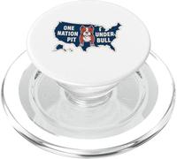 ONE NATION PIT UNDER BULL Patriotic Bully Dog Flag Vibe PopSockets PopGrip for MagSafe