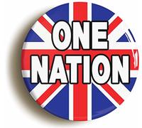 ONE NATION TORY BADGE BUTTON PIN (Size is 1inch/25mm diameter) CONSERVATIVE
