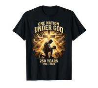 One Nation Under God 250 Years 1776 2026 Patriotic Soldier T-Shirt