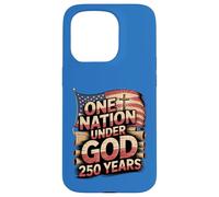 One Nation Under God 250 Years American Flag Christian Case for iPhone 15 Pro