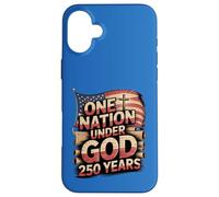 One Nation Under God 250 Years American Flag Christian Case for iPhone 16 Plus