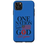 One Nation Under God 250 Years American Flag Christian Cross Case for iPhone 11 Pro Max