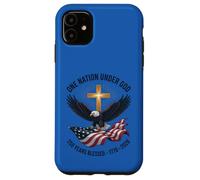 One Nation Under God 250 Years Blessed 1776-2026 Eagle Flag Case for iPhone 11