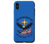 One Nation Under God 250 Years Blessed 1776-2026 Eagle Flag Case for iPhone XS Max