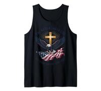 One Nation Under God 250 Years Blessed 1776-2026 Eagle Flag Tank Top