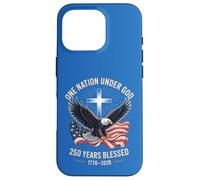 One Nation Under God 250 Years Blessed American Eagle Flag Case for iPhone 16 Pro