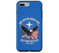 One Nation Under God 250 Years Blessed American Eagle Flag Case for iPhone 7 Plus/8 Plus