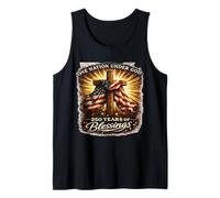 One Nation Under God 250 Years Blessings 4th of July Tank Top