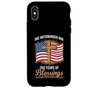One Nation Under God 250 Years of Blessings Patriotic Case for iPhone X/XS