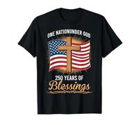 One Nation Under God 250 Years of Blessings Patriotic T-Shirt