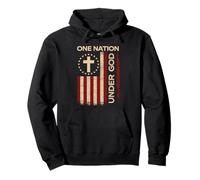 One Nation Under God - 4th July Patriotic Independence Day Pullover Hoodie
