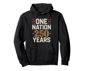 One Nation Under God America 250 Patriotic Pullover Hoodie