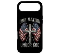 One Nation Under God Cross American Flag Patriotic Graphic Case for iPhone Air
