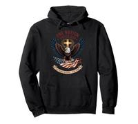 One Nation Under God Eagle American Flag 250 Years Blessed Pullover Hoodie