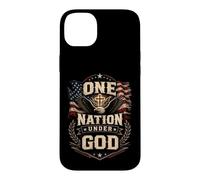 One Nation Under God Eagle American Flag Patriotic Christian Case for iPhone 14 Plus