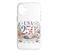 One Nation Under God - Faith Watercolor Women's American 250 Case for iPhone 16 Plus