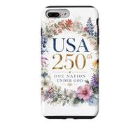 One Nation Under God - Faith Watercolor Women's American 250 Case for iPhone 7 Plus/8 Plus