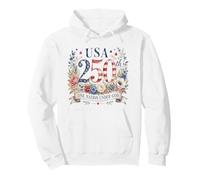 One Nation Under God - Faith Watercolor Women's American 250 Pullover Hoodie