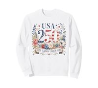 One Nation Under God - Faith Watercolor Women's American 250 Sweatshirt