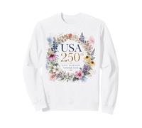 One Nation Under God - Faith Watercolor Women's American 250 Sweatshirt