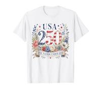 One Nation Under God - Faith Watercolor Women's American 250 Value Graphic T-Shirt