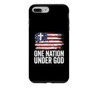 One Nation Under God Flag Cross Patriotic Christian Faith Case for iPhone 7 Plus/8 Plus