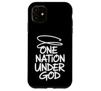 One Nation Under God - Patriotic Christian Graffiti Art Case for iPhone 11