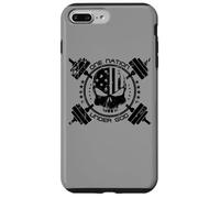 One Nation Under God Skull Barbells American Flag Gym Case for iPhone 7 Plus/8 Plus