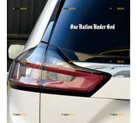 One Nation Under God Sticker Decal Vinyl - 2 Pack White 15.2cm - for Car Boat Laptop Cup No Background Die-Cut