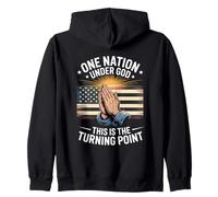 One Nation Under God This Is The Turning Point Zip Hoodie