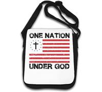 One Nation Under God United States Flag Christian Nation Shoulder Bag White