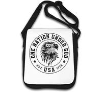 One Nation Under God USA 1776 Shoulder Bag White
