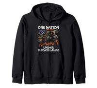 One Nation Under Surveillance 1984 Police State No Privacy Zip Hoodie