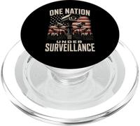 One Nation Under Surveillance Police State No Privacy 1984 PopSockets PopGrip for MagSafe