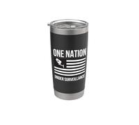 One Nation Under Surveillance Privacy World Order 1984 Chip Stainless Steel Insulated Tumbler