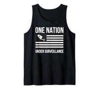 One Nation Under Surveillance Privacy World Order 1984 Chip Tank Top