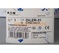 One New EATON MOELLER DILER-31 XTRM10A31A(110V50HZ,120V60HZ) contactor relay