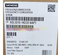 ONE SIEMENS FREQUENCY CONVERTER 6SL3210-1KE22-6AP1 6SL3 210-1KE22-6AP1 NEW