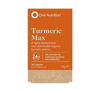 One Nutrition Turmeric Max - Organic Turmipure Gold - Purest, Most Traceable Extract - Easy Absorption vs Standard Turmeric - One a Day - 30 Capsules