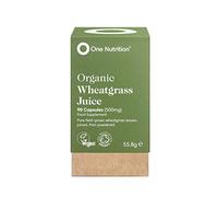 One Nutrition Wheatgrass Juice Capsules - Natures Multivitamin - Juiced Then Powdered for Maximum Nutrient Density - Source of Vitamin B12, Iron, Calcium & Magnesium - 90 Capsules