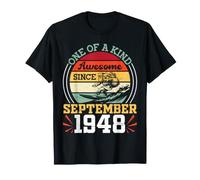 One of A Kind Awesome Since September 1948 Surf 78 Years Old T-Shirt