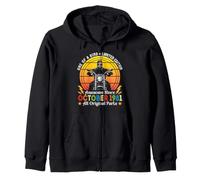 One Of A Kind Ltd Edition Awesome Since October 1981 Biker Zip Hoodie