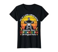 One of A Kind Ltd Edition Awesome Since September 1984 Biker Value Graphic T-Shirt, Women, Black, S