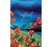 One-of-a-kind Original Acrylic Artwork Cover Journal for Artist, Dreamers, Adventures - Hard Cover 9x6in Lined