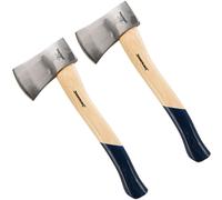 ONE OR 2 PACK WOODEN HANDLED HAND LOG AXE FIREWOOD CHOPPER HATCHET WOOD CHOPPING