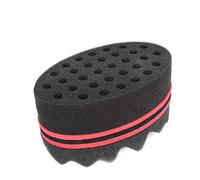 One Pack Short Hair Twist Sponge Big Holes Hair Brush Sponge Twist Wave Barber Tool For Dreads Afro Locs Twist Curl