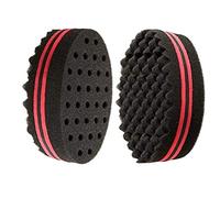 One Pack Short Hair Twist Sponge Big Holes Hair Brush Sponge Twist Wave Barber Tool For Dreads Afro Locs Twist Curl