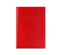 One-Page Daily Schedule Business Efficiency Office Plan -A5 red Simplicity