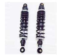 One Pair 305/320/330/340/345/350/360mm 8mm Spring Motorcycle Rear Adjustable Suspension Shock Absorber(330mm black)